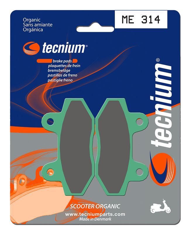Pastillas de freno Tecnium Scooter orgánicas ME314