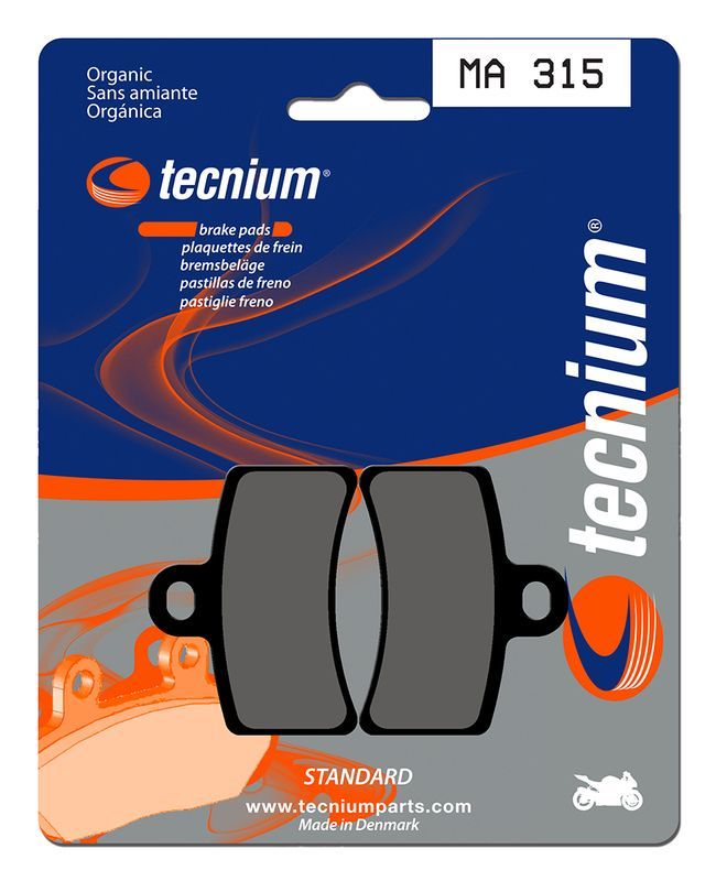 Pastillas de freno Tecnium MA315 Orgánicas