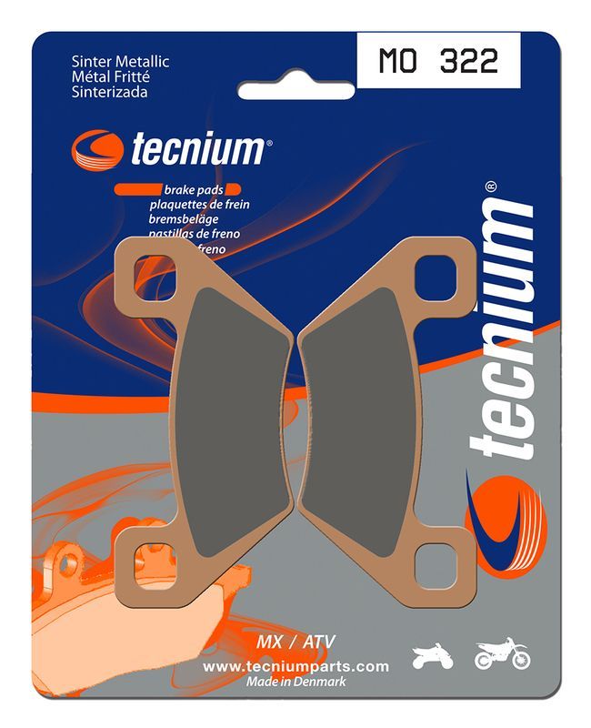 Pastillas de freno Tecnium MO322 Sinterizadas