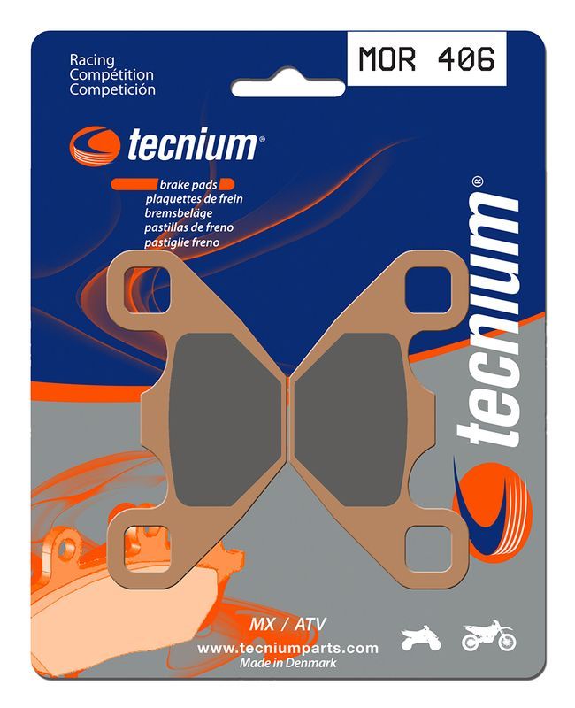 Pastillas de freno Tecnium MOR406 Sinterizadas racing