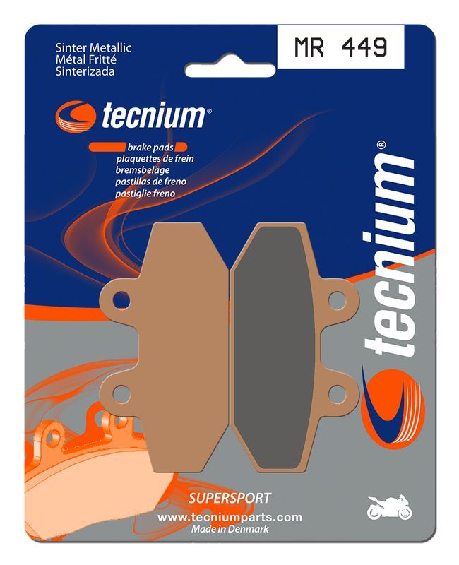 Pastillas Tecnium sinterizadas traseras MR449
