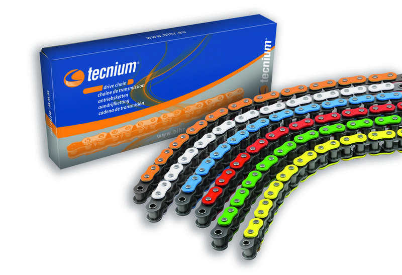 Cadena TECNIUM 420SV verde flúor - Paso 420