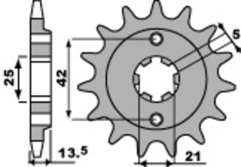 Piñón PBR acero estándar 494 - 530