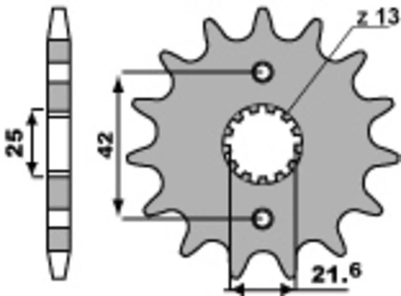 Piñón PBR acero estándar 513 - 530