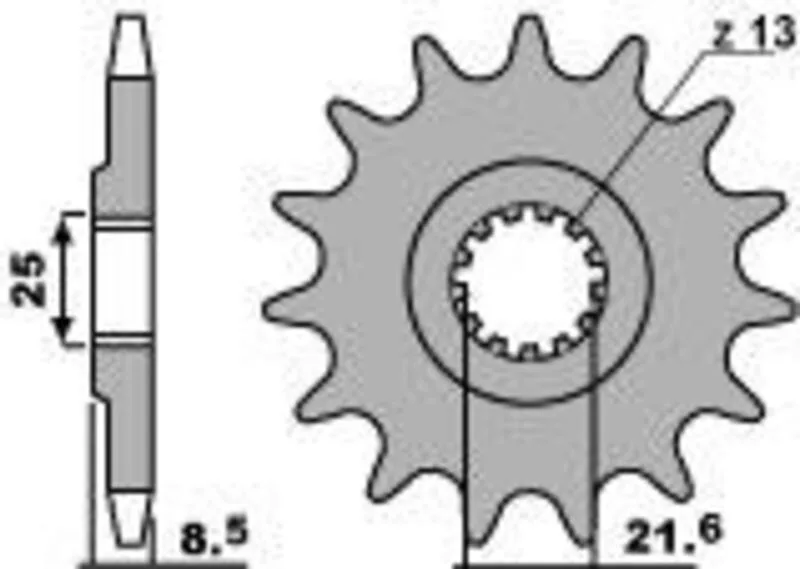 Piñón PBR acero estándar 2137 - 525
