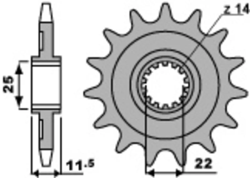 Piñón PBR acero estándar 2207 - 520