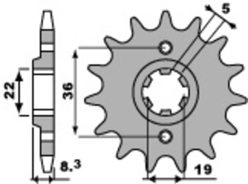 Piñón PBR acero estándar 2502 - 520