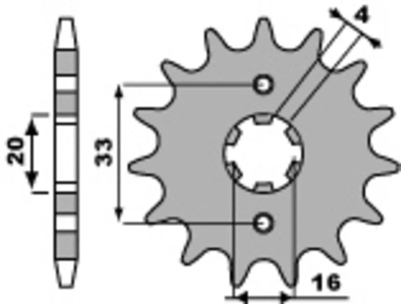 Piñón PBR acero estándar 514 - 520
