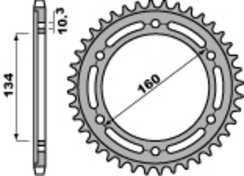 Corona PBR acero C45 estándar 4400 - 520