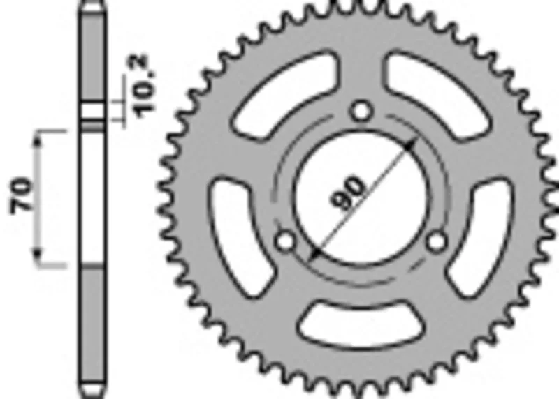Corona PBR acero C45 estándar 239 - 420