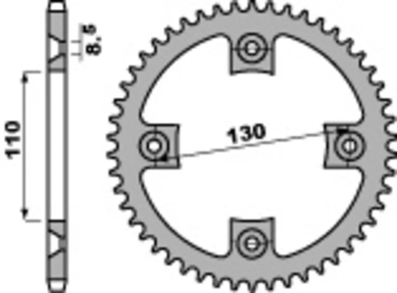 Corona PBR acero C45 estándar 4306 - 420
