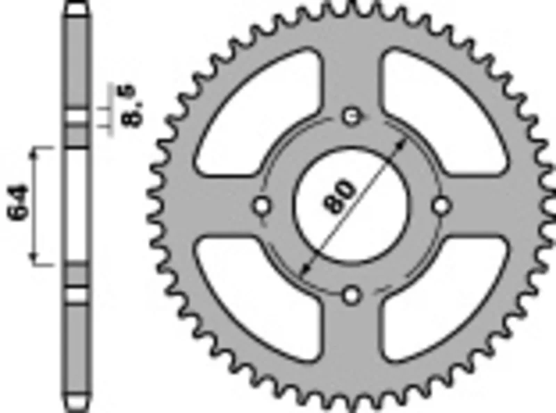 Corona PBR acero C45 estándar 834 - 420