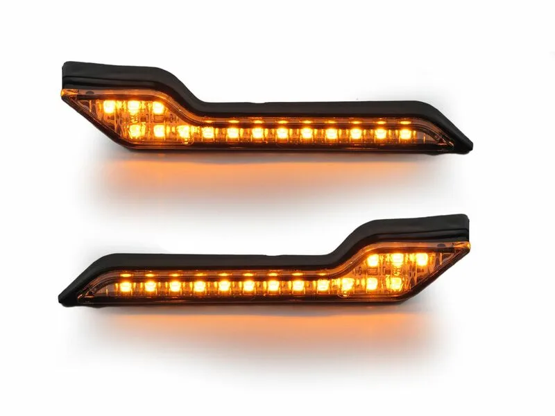 Kit intermitentes LED luz ambar, paramanos Barkbusters JET, VPS,STORM