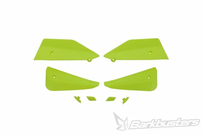 Kit de deflectores y conectores Barkbusters SABRE Color amarillo Hiviz