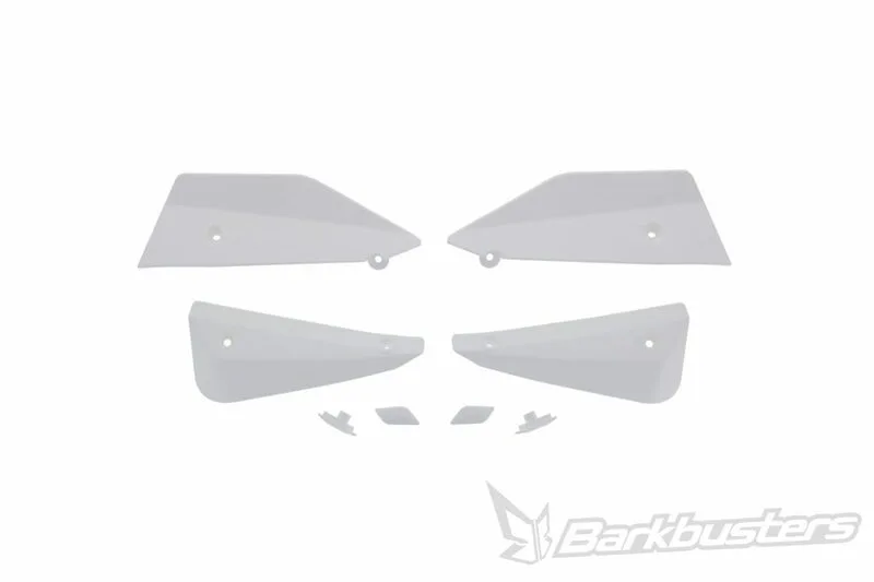 Kit de deflectores y conectores Barkbusters SABRE Color blanco