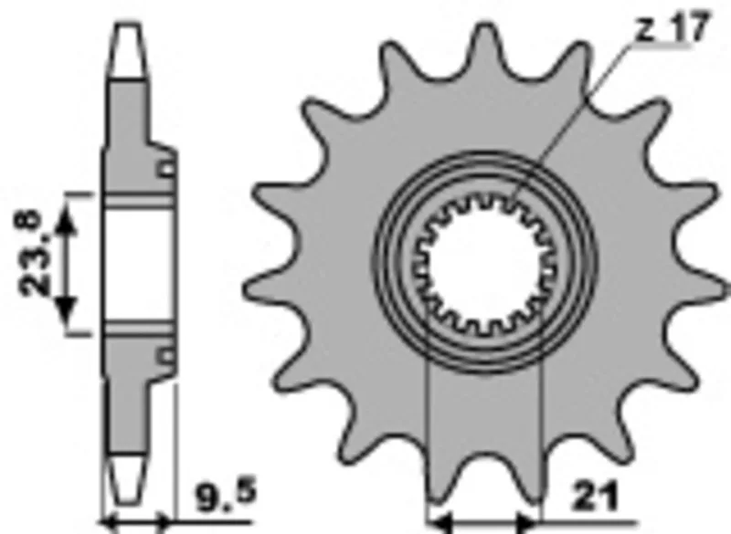 Piñón PBR acero estándar 2134 - 520