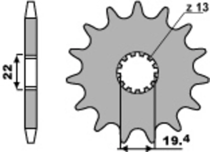 Piñón PBR acero estándar 439 - 530