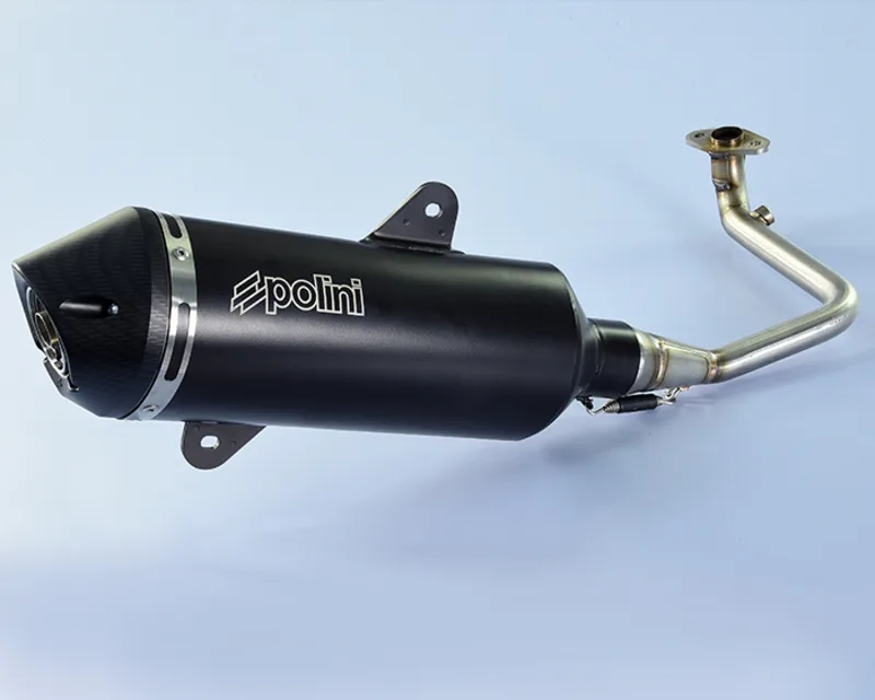 POLINI Maxi-Scooter Exhaust - Black Aluminium SYM