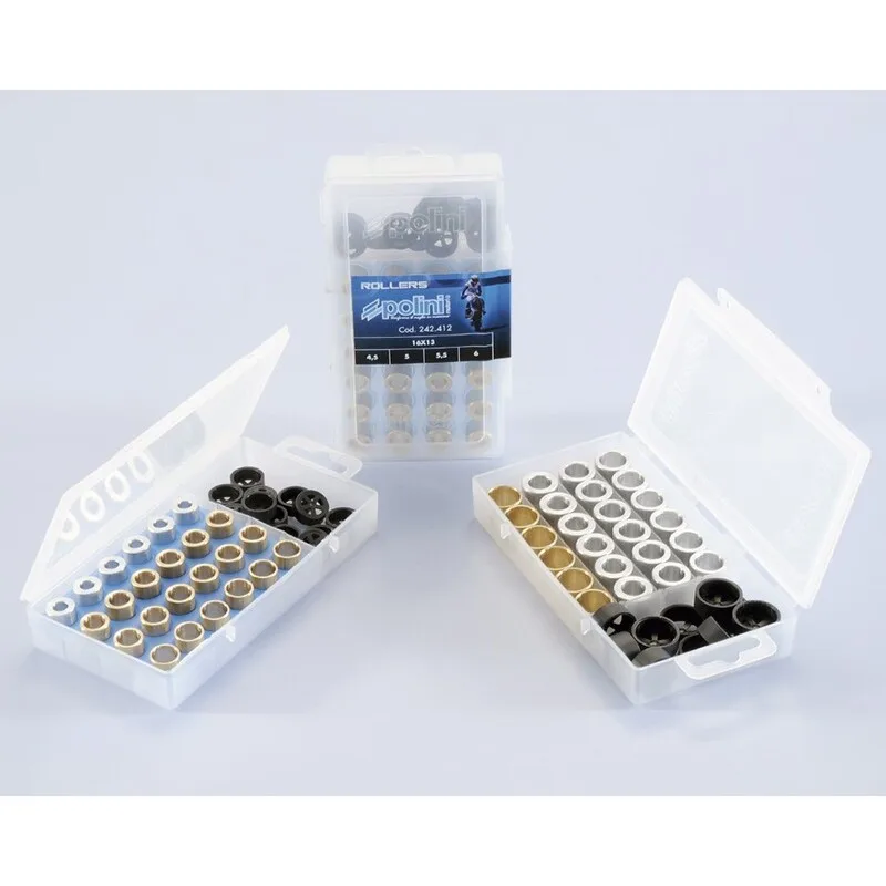 Caja de rodillos POLINI 16x13mm 6,5-7-8-9gr - 24 piezas