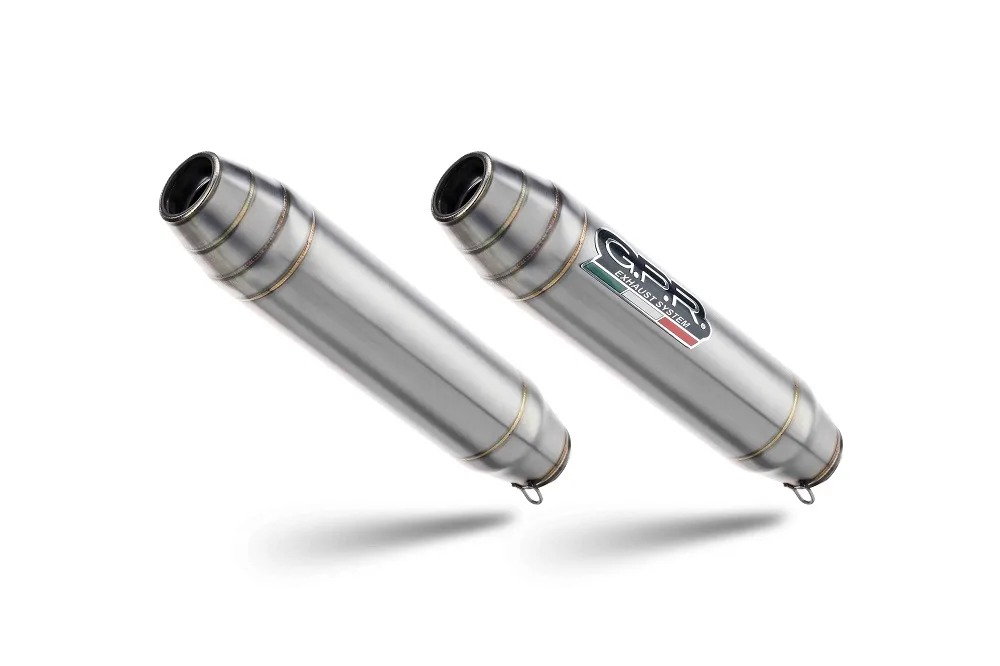 Escape GPR Aprilia Dorsoduro 750 2008-2016 Deeptone Inox Dual racing slip-on exhaust including link pipes