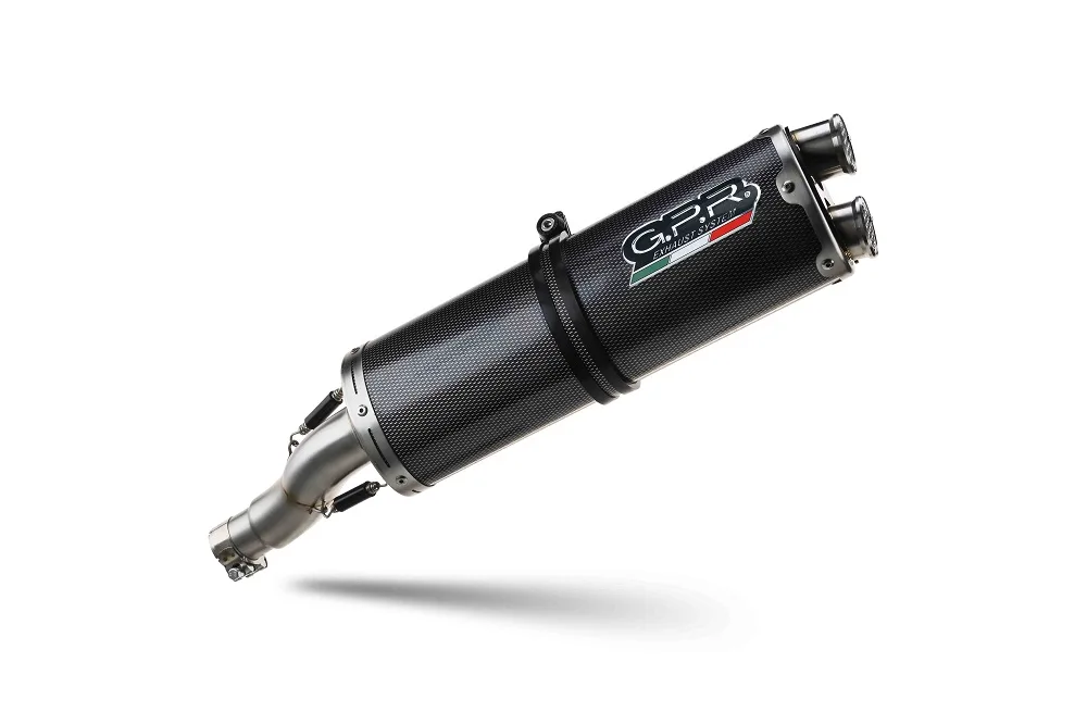 Escape GPR Voge 650DSX 2021-2024 Dual Poppy homologado slip-on exhaust link pipe and catalyst