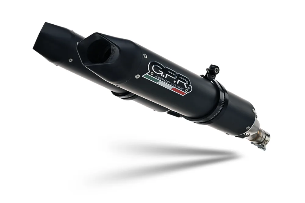 Escape GPR Aprilia Dorsoduro 750 2008-2016 Furore Nero Dual racing slip-on exhaust including link pipes