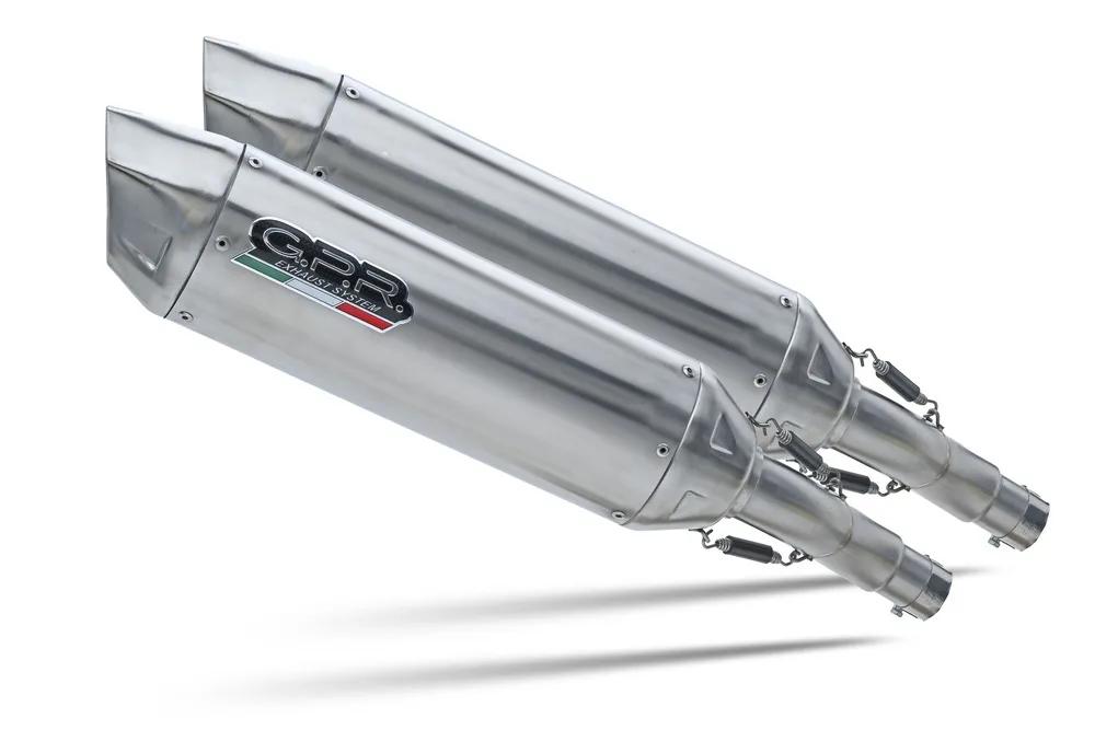Escape GPR Aprilia Etv Caponord 1000 2001-2007 Furore-X Inox Dual homologado slip-on exhaust s link pipes and catalysts