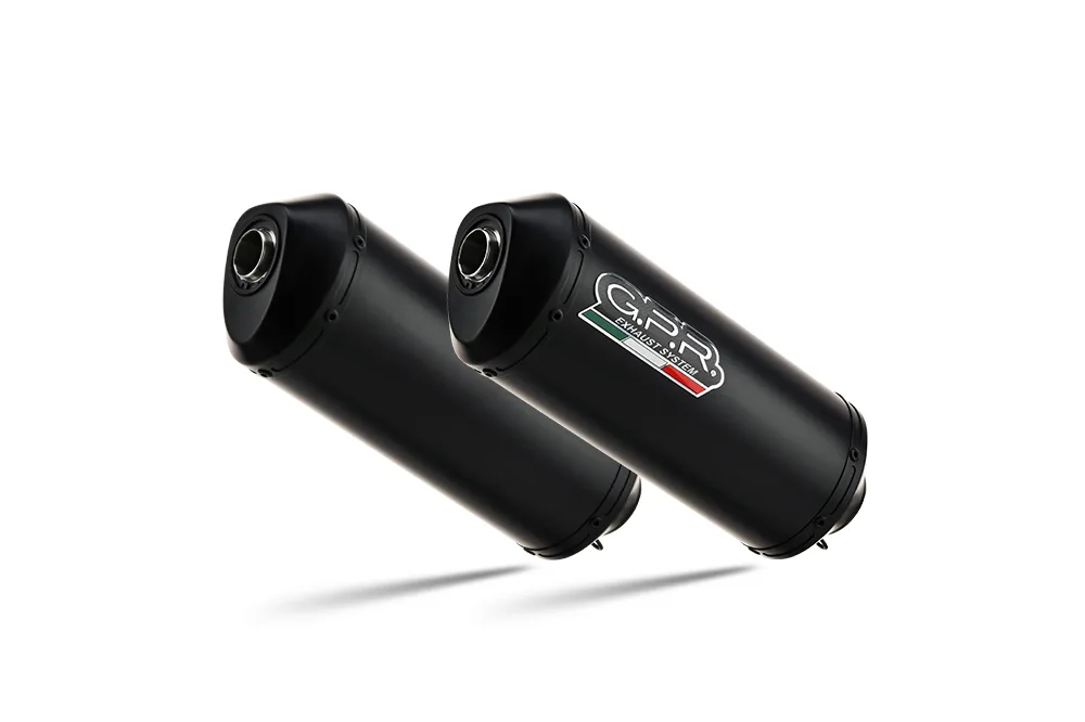 Escape GPR  Yamaha Bt Bulldog 1100 2002-2007  Ghisa   Dual homologado slip-on exhaust s  link pipes and catalysts