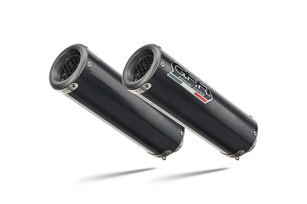 Escape GPR  Aprilia Shiver 900 2017-2020  M3 Poppy   Dual homologado slip-on exhaust s and link pipes