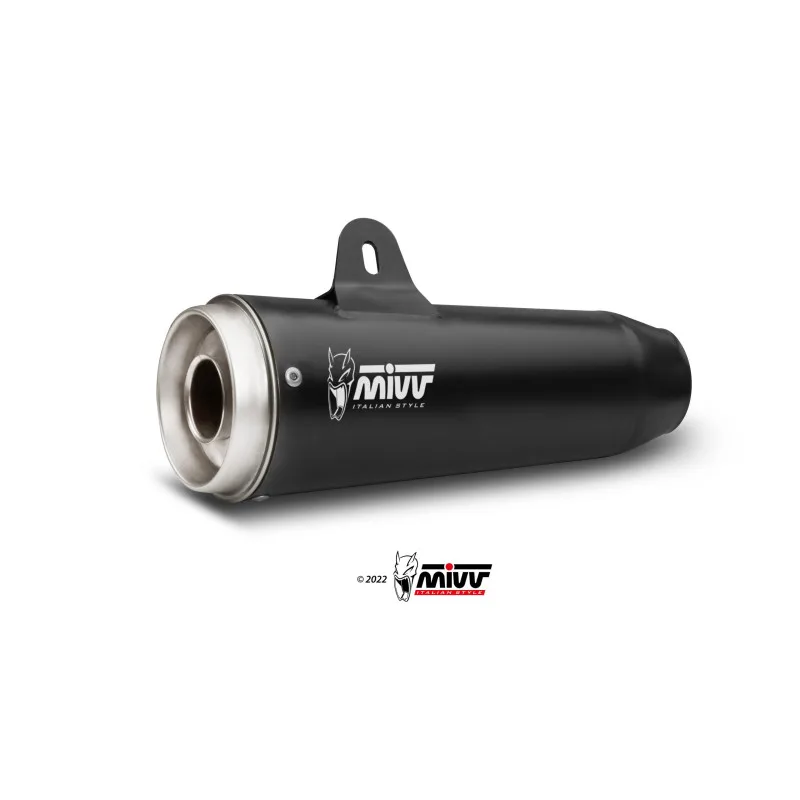 Mivv 2 Slip-On Ghibli black Moto Guzzi V7 Classic /  Special 2008-16