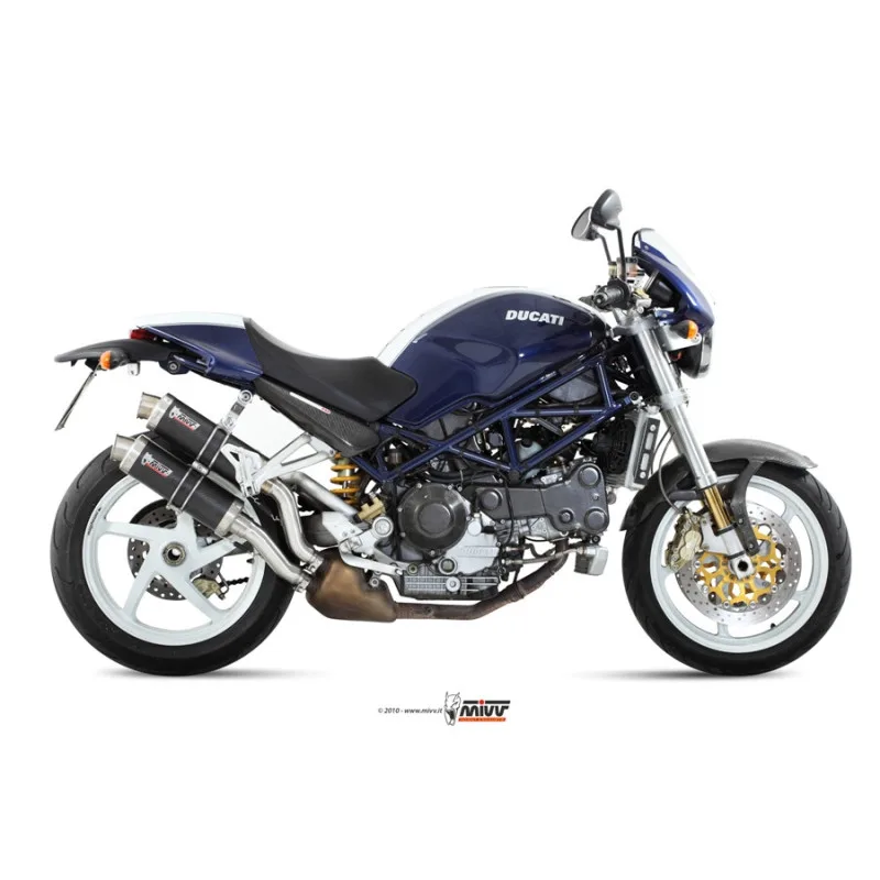 Mivv 2 Slip-On GP carbon Ducati Monster S2R 800 2005-07 / S2R 1000 2006-07 / S4R 2003-05 - Imagen 2