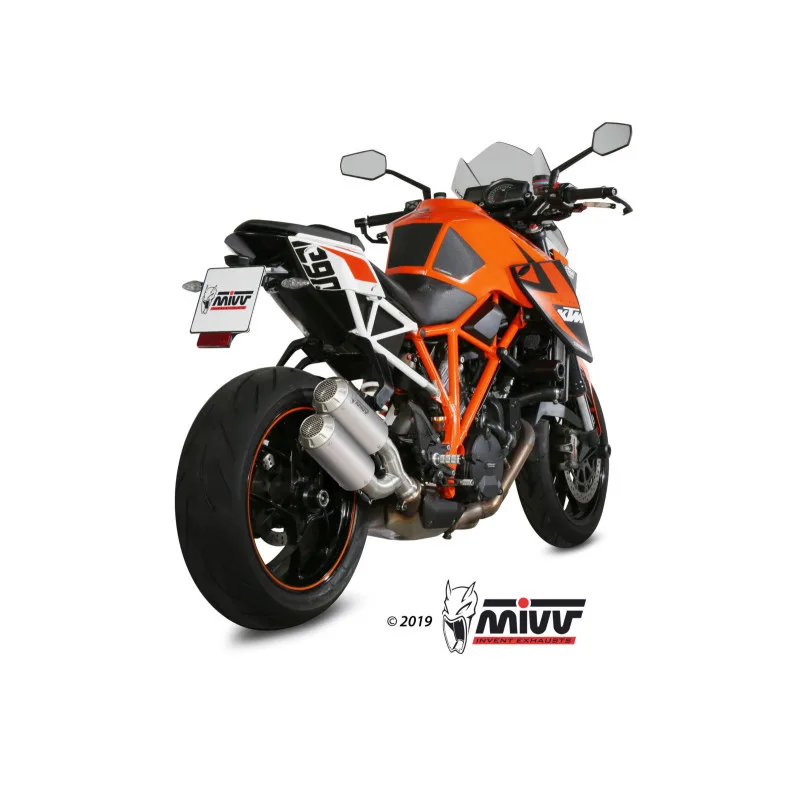 Mivv 2 Slip-On Mk3 St. Steel KTM 1290 Superduke 2014-19 - Imagen 3