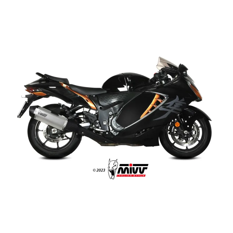 Mivv 2 Slip-On Speed edge Titanium Suzuki GSX-R 1300 Hayabusa 2021-26 - Imagen 2