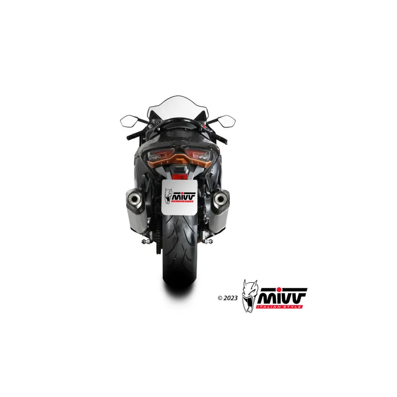 Mivv 2 Slip-On Speed edge Titanium Suzuki GSX-R 1300 Hayabusa 2021-26 - Imagen 4
