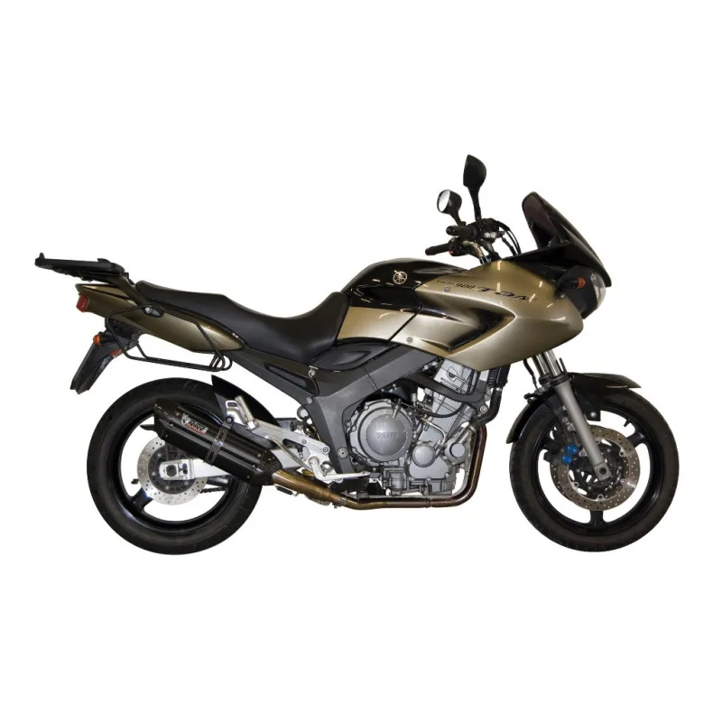 Mivv 2 Slip-On Suono black con tapa carbono Yamaha TDM 900 2002-14 - Imagen 2