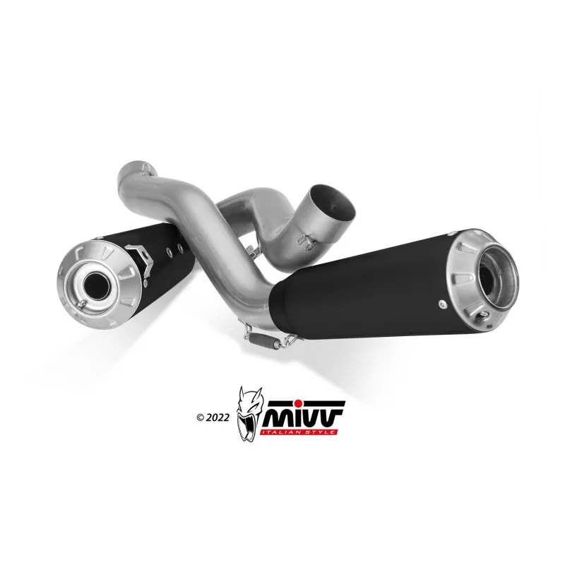 Mivv 2 Slip-On X-M1 black Ducati Streetfighter V4 2020-22