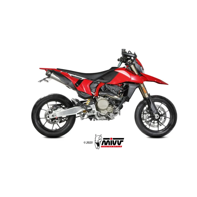 Mivv 2 Slip-On X-M5 Titanio Ducati Hypermotard 698 MONO 2024-26 - Imagen 2