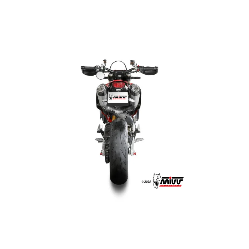Mivv 2 Slip-On X-M5 Titanio Ducati Hypermotard 698 MONO 2024-26 - Imagen 4