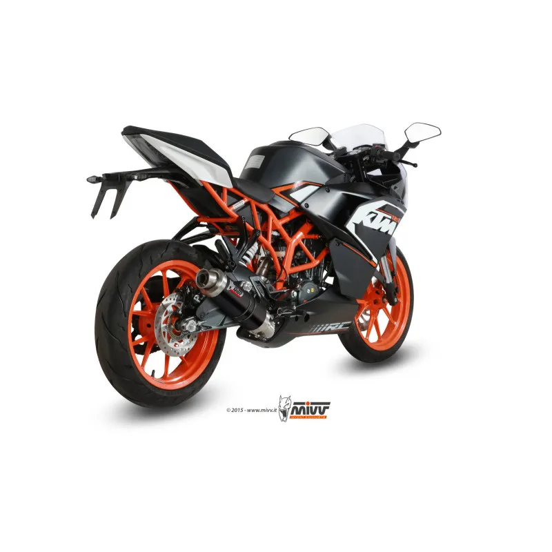 Mivv Full system 1x1 GP black KTM RC 125 2014-16 - Imagen 2