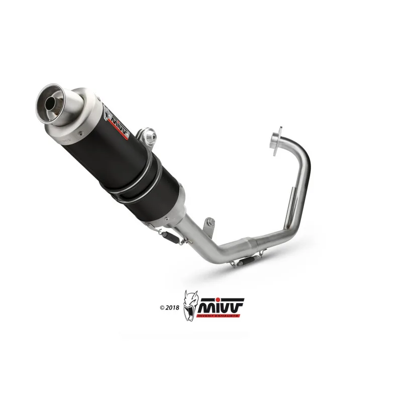 Mivv Full system 1x1 GP black Yamaha YZF R125 2008-13