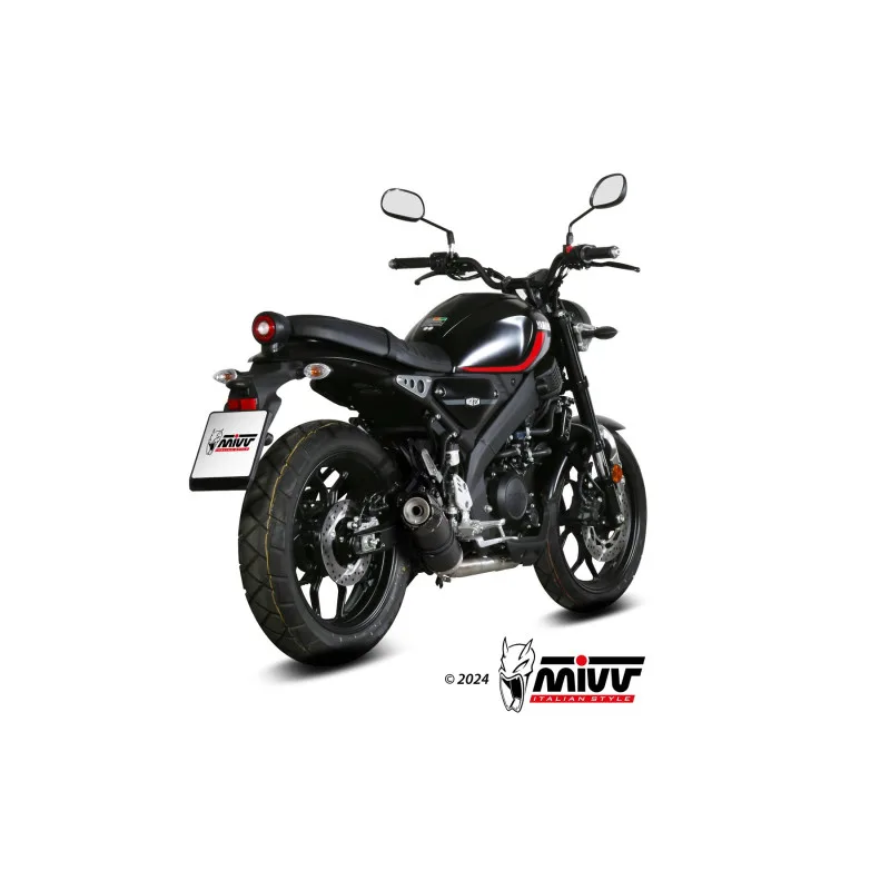 Mivv Full system 1x1 GP CARBON con tapa en carbono YAMAHA XSR 125 2022-24 - Imagen 2