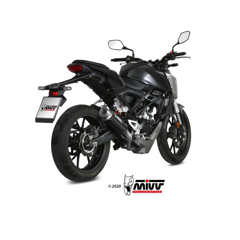 Mivv Full system 1x1 GP Pro carbono Honda CB 125 R 2018-20 - Imagen 2
