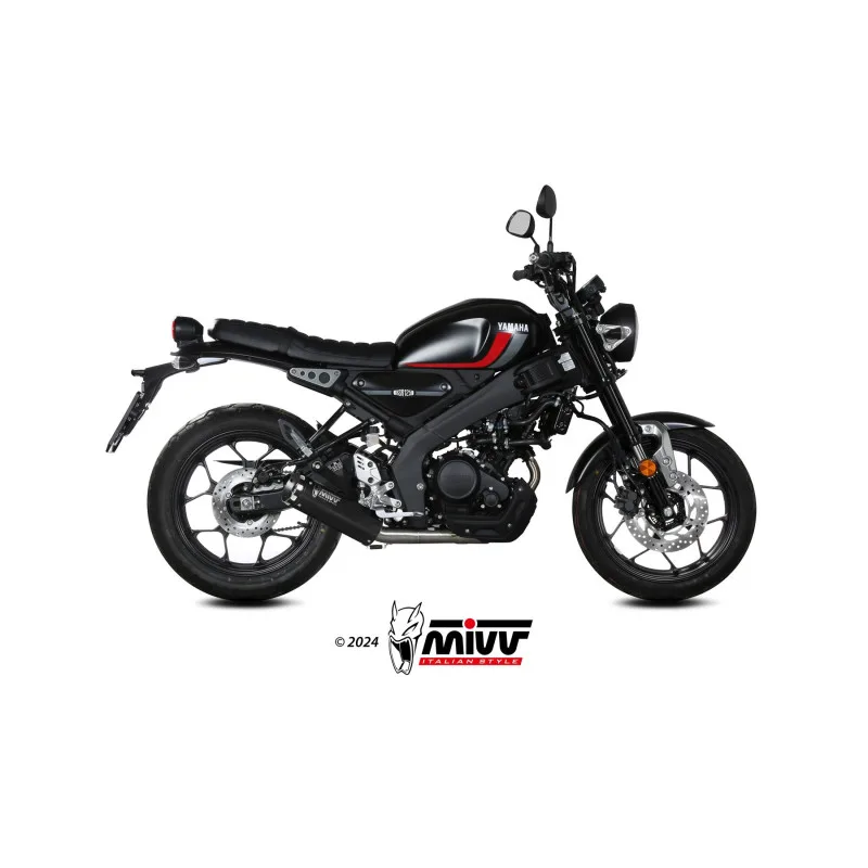 Mivv Full system 1x1 HR-1 Black YAMAHA XSR 125 2022-24