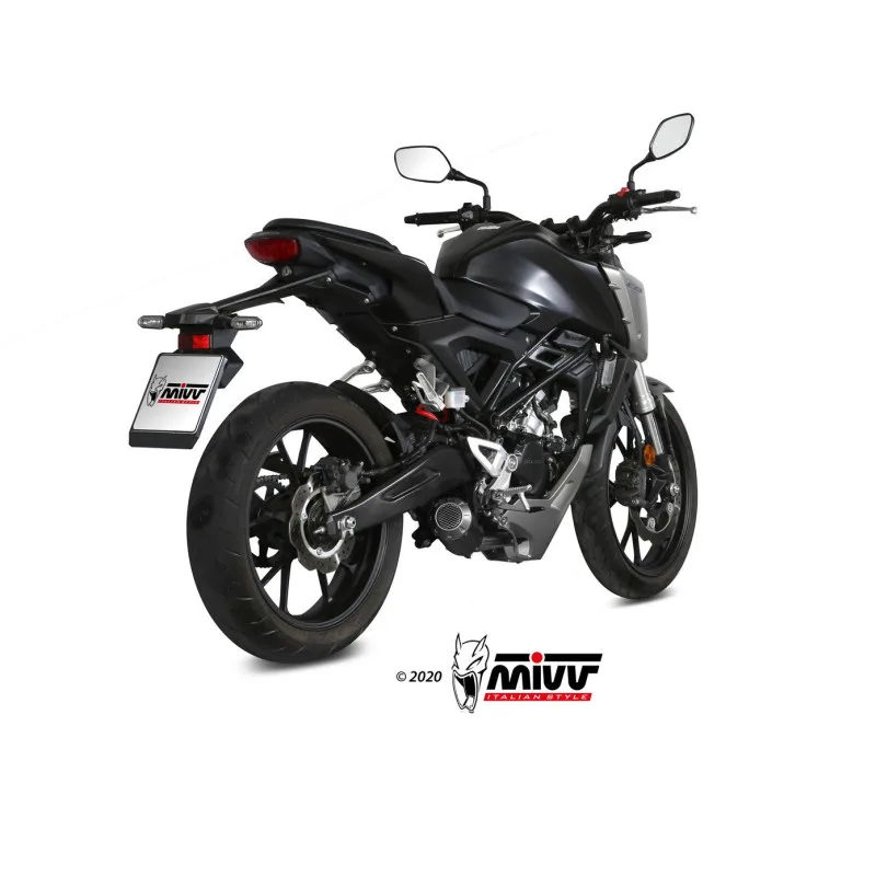 Mivv Full system 1x1 MK3 black Honda CB 125 R 2018-20 - Imagen 2