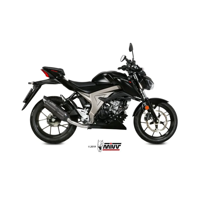 Mivv Full system 1x1 Suono black con tapa carbono Suzuki GSX-R 125 / GSX-S 125 2017-20