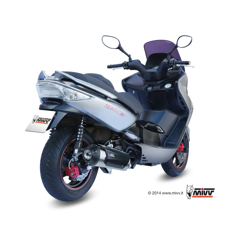 Mivv Full system 1x1 Urban St. Steel Kymco Xciting 250 2006-07 / Xciting 300 2007-14