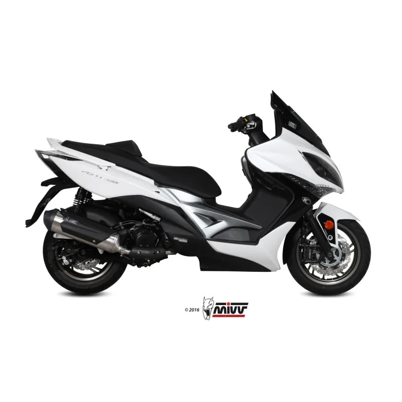 Mivv Full system 1x1 Urban St. Steel Kymco Xciting 400 2013-16