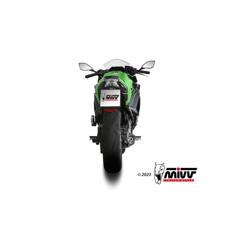 Mivv Escape Completo 2x1 Delta Race St. Steel Kawasaki Ninja 650 / Z650 2024-26 (2 sondas lambda) - Imagen 4