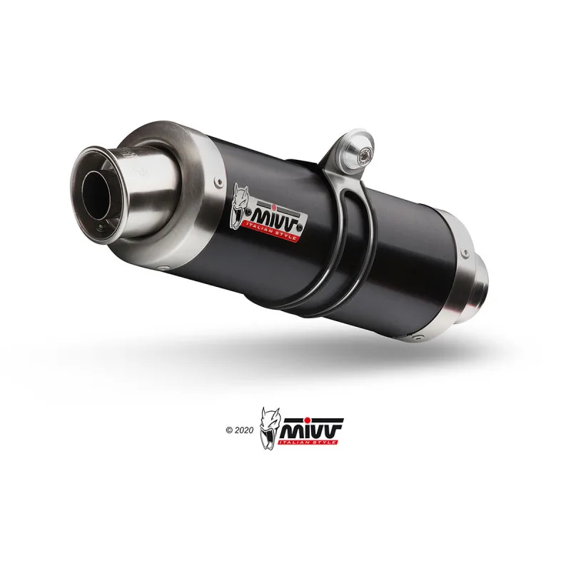 Mivv Full system 2x1 GP black Yamaha T-MAX 500 2008-11