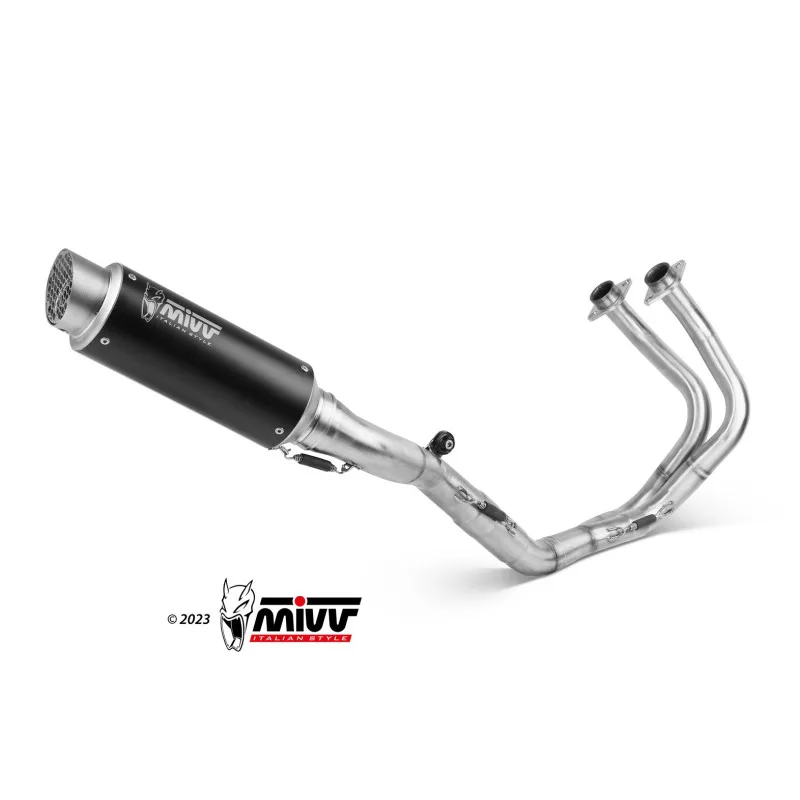 Mivv Full system 2x1 GP Pro Black Kawasaki Ninja 650 / Z650 2017-23